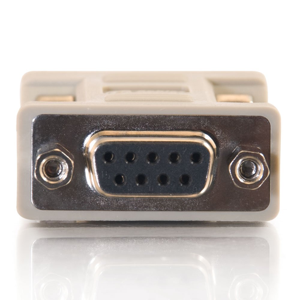 C2G 08075 DB9 Male to DB9 Female Serial RS232 Null Modem Adapter, Beige - Image 3