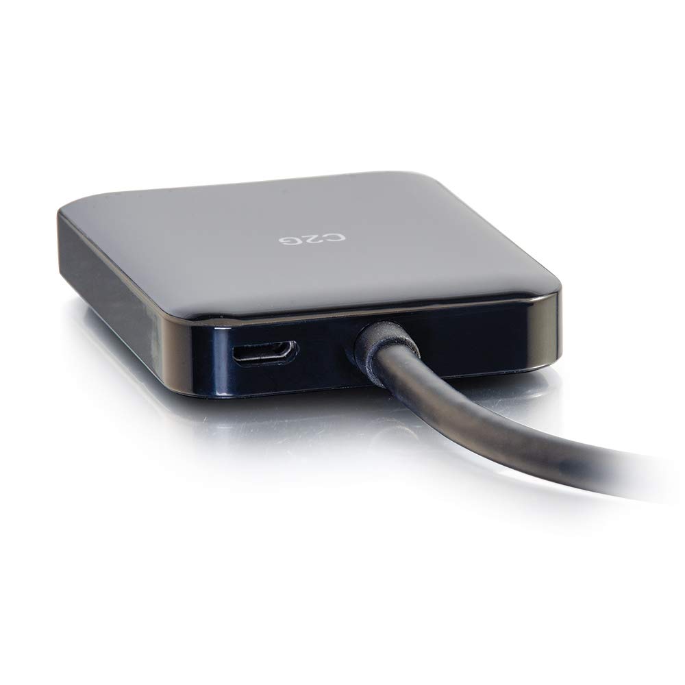 C2G 54292 USB Powered 4K 2-Port Mini DisplayPort to HDMI MST Hub Monitor Splitter, Black - Image 8