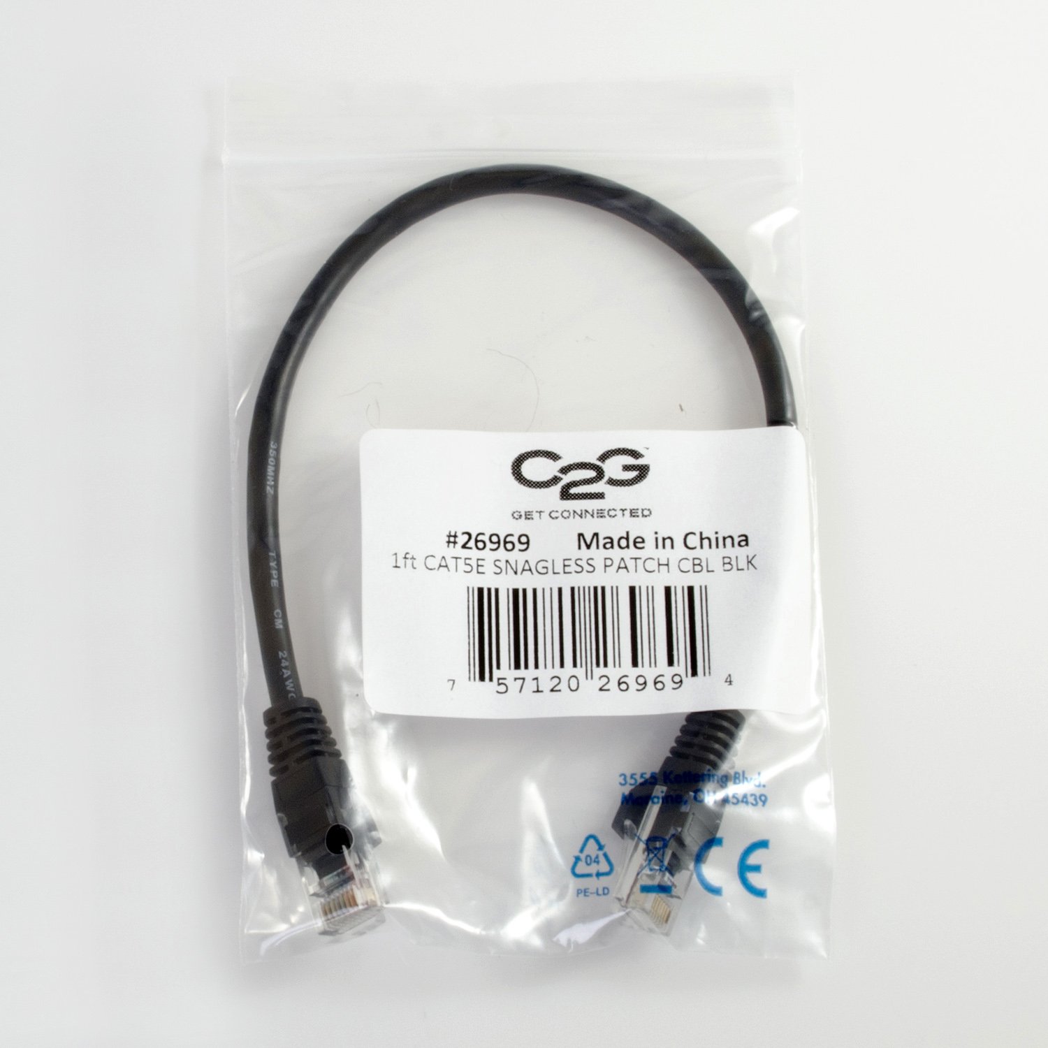 C2G/ Cables To Go C2G/Cables to Go 00482 Cat5e Snagless Unshielded (UTP) Network Patch Cable - Image 4