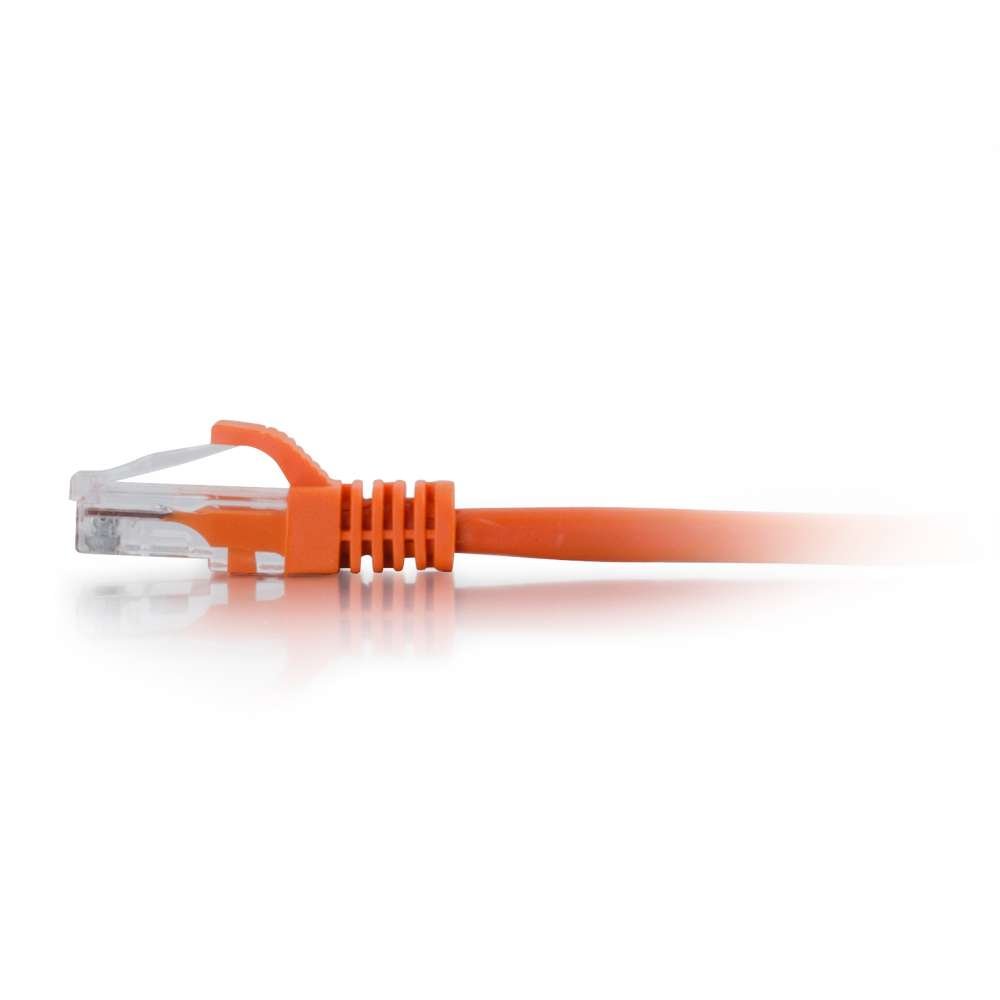 C2G/ Cables To Go Legrand - C2G Cat6 Ethernet Cable, Snagless Unshielded Cat6 Patch Cable, 1 Foot Snagless UTP Ethernet Cable, Orange Ethernet Network Patch Cable, 1 Count, C2G 27165 - Image 4
