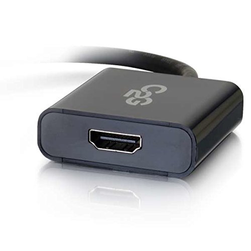 C2G Display Port Cable, Display Port to HDMI, 4K, Male to Female, Black, 8 inches, Cables to Go 54306 - Image 4