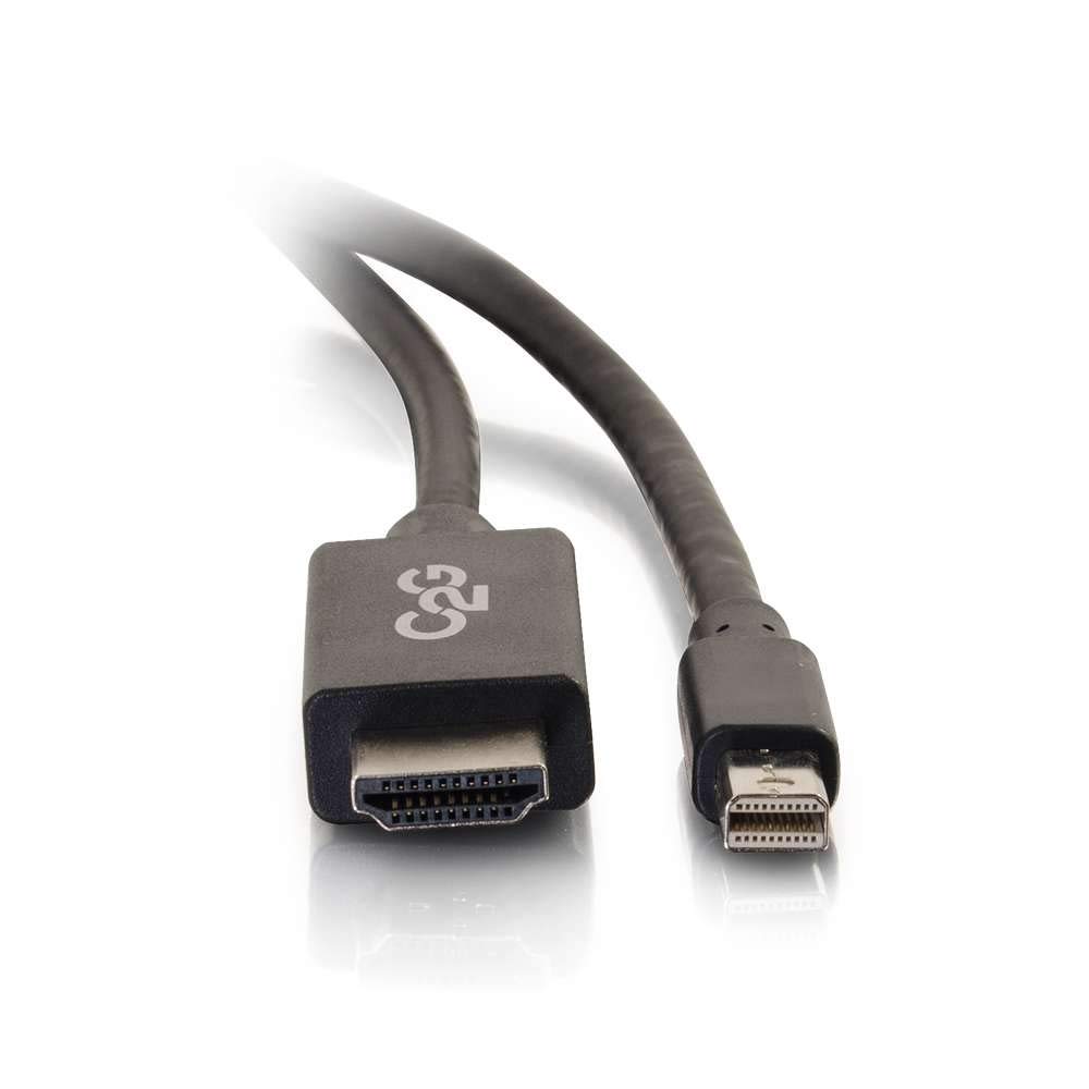 C2G Legrand Mini DisplayPort Adapter to HDMI Cables, Male to Male Displayport Adapter, Black DisplayPort to HDMI Adapter, 6 Foot Adapter Converter, 1 Count, C2G 54421 - Image 10