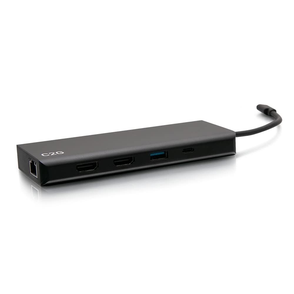 USB-C 9-in-1 Dual Display Docking Station with HDMI, Ethernet, USB, 3.5mm Audio and Power Delivery up to 60W - 4K 30Hz (TAA Compliant) - TAA Compliant - Image 5