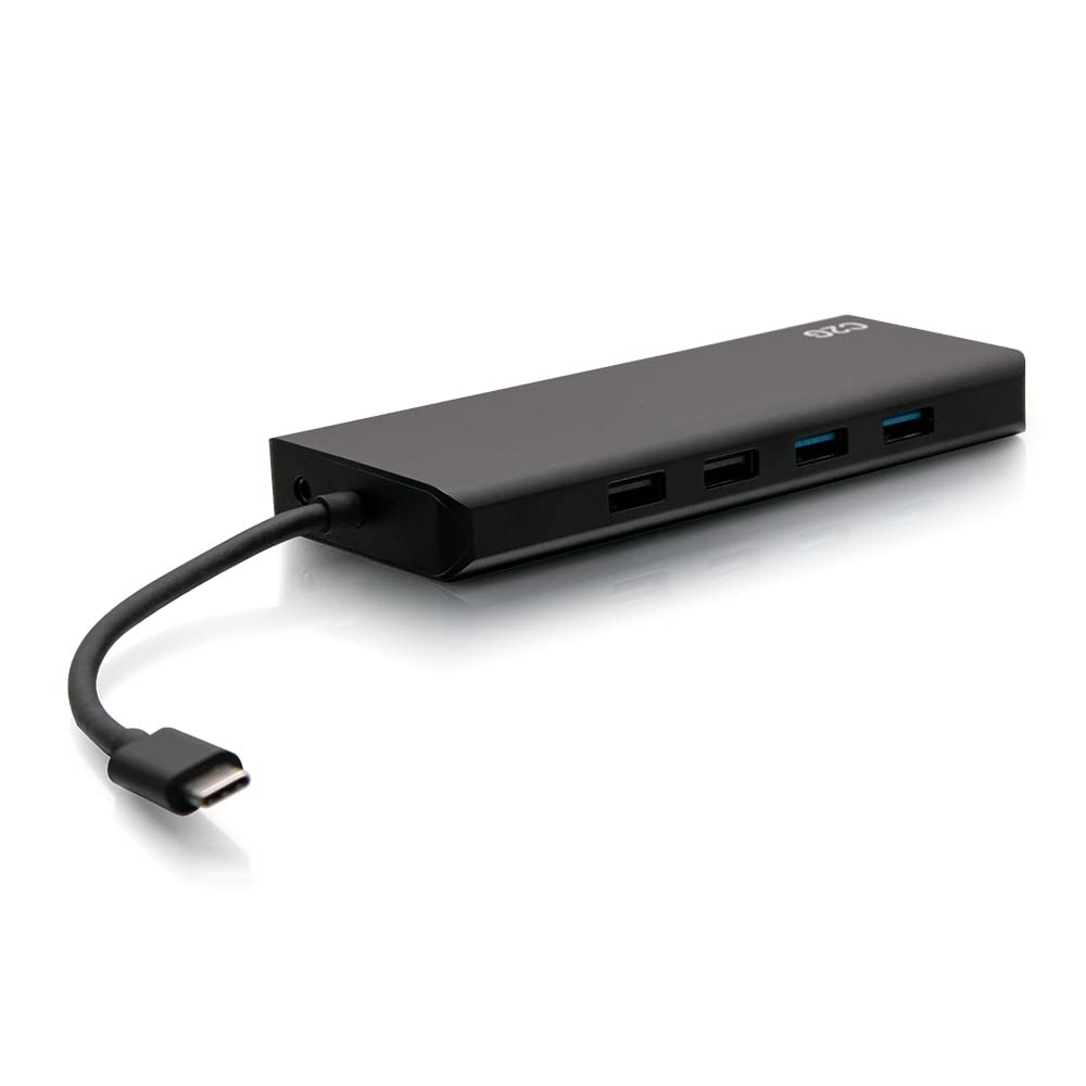 USB-C 9-in-1 Dual Display Docking Station with HDMI, Ethernet, USB, 3.5mm Audio and Power Delivery up to 60W - 4K 30Hz (TAA Compliant) - TAA Compliant - Image 6